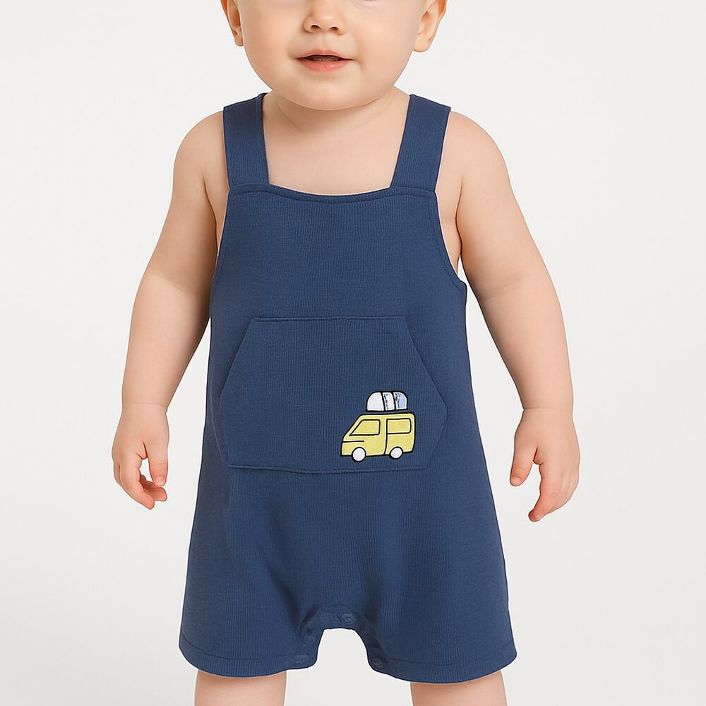 Tucker Tate NORDSTROM Baby Boys Romper Blue Estate Camper 18 Months Cotton NEW